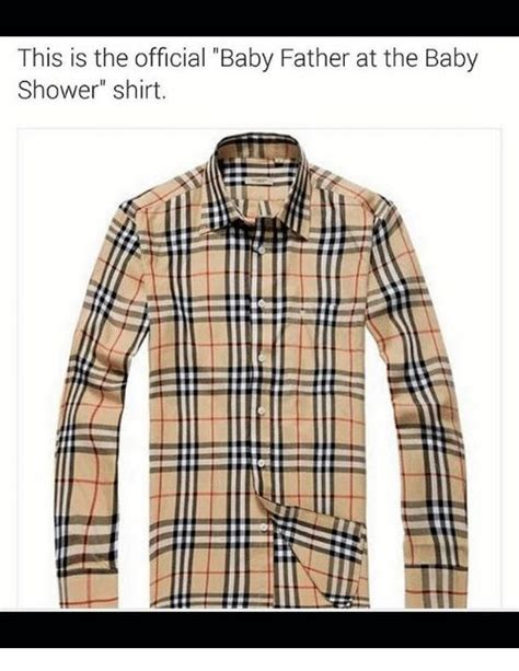 burberry baby shower shirt meme.